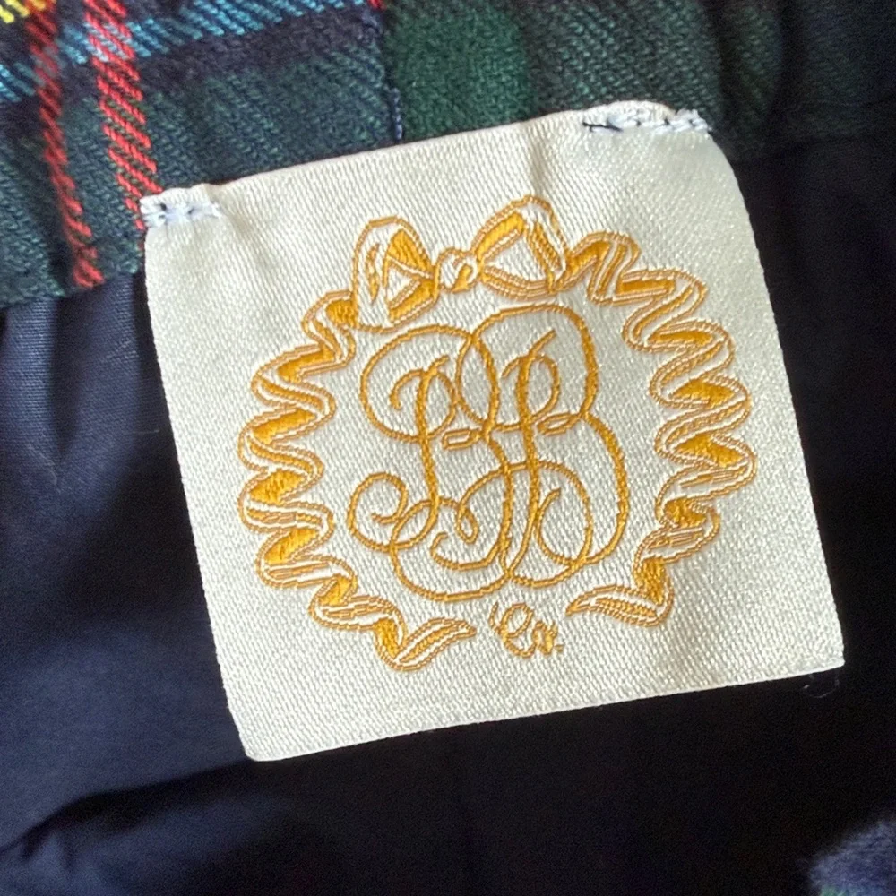 The Beaufort Bonnet Co Beasley Bow Skirt Horse Trail Tartan w/ Richmond Red Bow